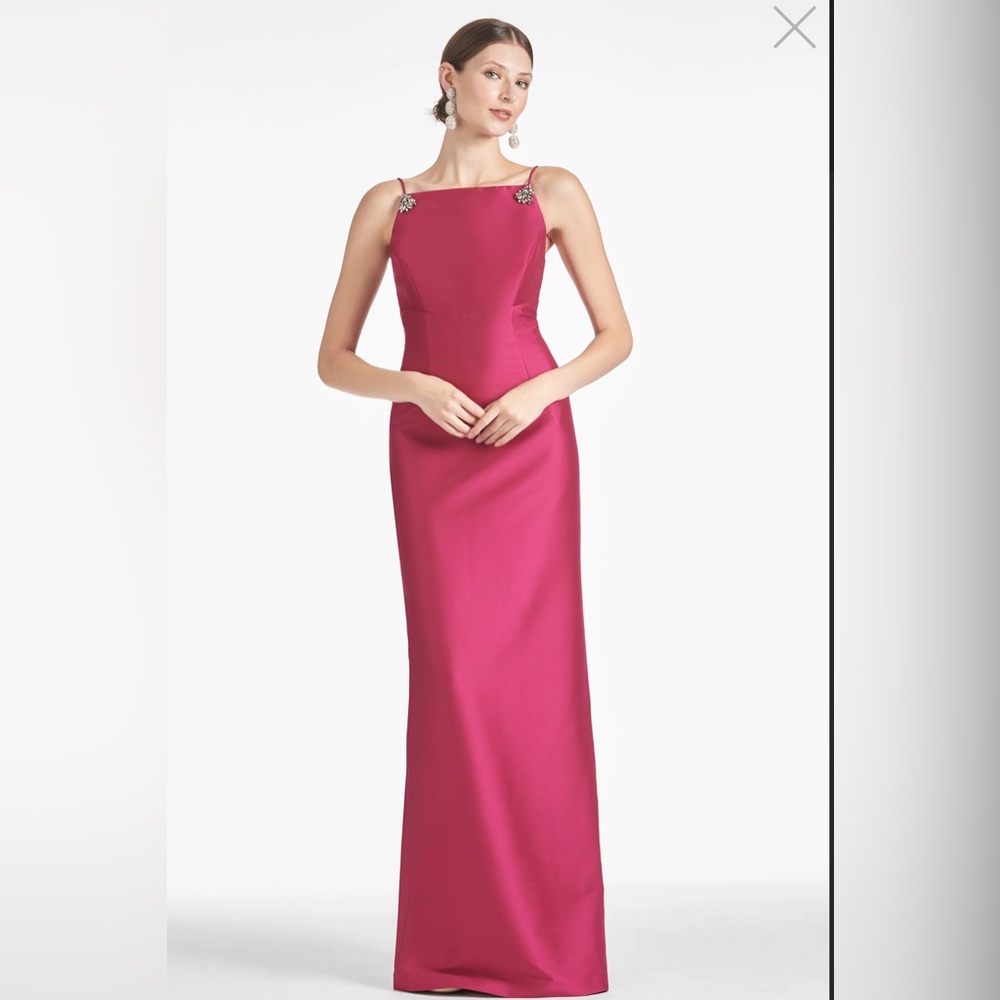 SANCHIN & BABI- 
PRYCE GOWN - RHODOLITE
Stretch Mikado Column Gown